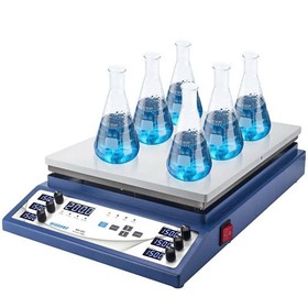 WH620 hot plate and six position magnetic stirrer