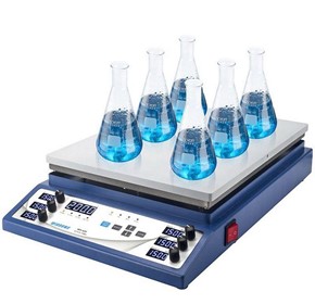 Hot plate and six independent position magnetic stirrer | WH620