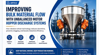 Unbalanced Motor Hopper Discharge Systems: Reducing Hopper Blockages and Improving Bulk Material Flow