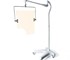 Round Arm Overhead Lead Acrylic Mobile Barrier With Torso Cutout