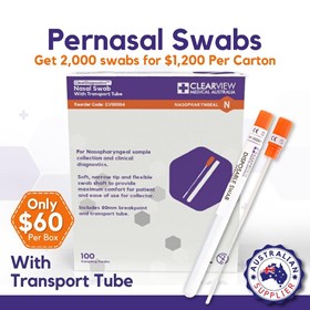 Pernasal Swabs with Transfer Tubes