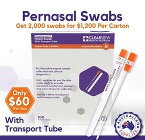 Pernasal Swabs with Transfer Tubes
