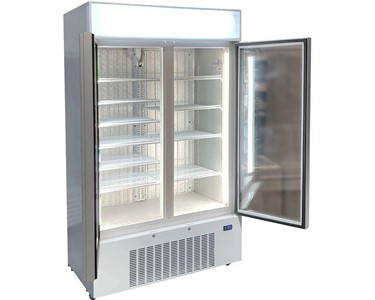 Schmick Upright 2 Door Commercial Glass Door Freezer Model HUS-F10