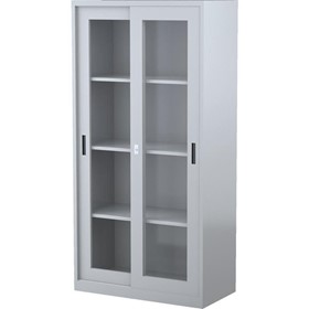 Glass Door Medical Storage Cabinet (Locking)