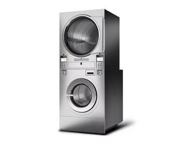 Speed Queen - Quantum Touch Coin Operated Stack 18Kg Washer & 23Kg Dryer | SSA050NV 