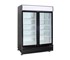 Crusader - Black Or White 2 Glass Door Refrigerator | CCE1130 Black