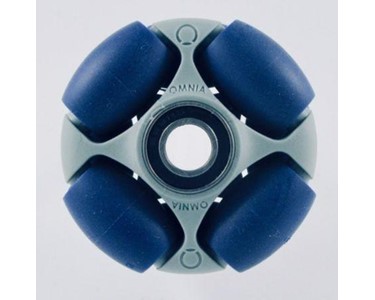 Omnia - 50mm Omni Wheel with 8mm Steel Bearing and 60A Shore Roller Hardness
