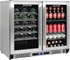 Schmick - Stainless Steel Twin Zone Beer And Wine Bar Fridge | JC190-GG