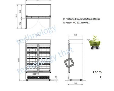 Orford - Upright Glass Door Fridge | Cool Choc Refrigerator | EB36CC-Sn