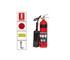 3.5kg CO2 Fire Extinguisher - Complete Kit with Signs