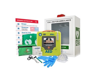 ZOLL - AED 3 Defibrillator Indoor Alarmed Cabinet Bundle