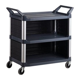 Housekeeping Cart | 3-Shelf with Sides & Back