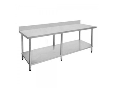FED Economy - Stainless Steel Bench 2400 W x 700 D with 100mm Splashback