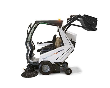 EcoTeq - Ultra-Compact Electric Street Sweeper | EcoSweep 200