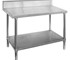 Stainless Steel Workbench 1800x700x900 | Undershelf | Splashback