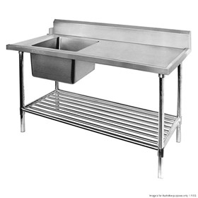Left Inlet Single Sink Bench