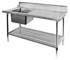 Left Inlet Single Sink Bench