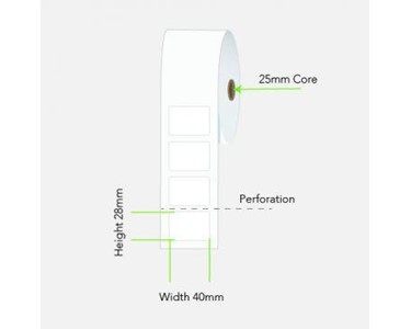 Direct Thermal Permanent Label | LAB4028X1DTWS25