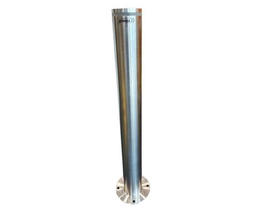 Safety Xpress - 90MM LED Solar Light Surface Mount Stainless Steel Safety Bollard