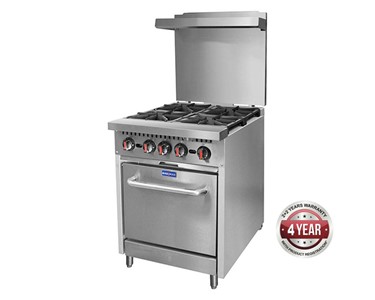 Gasmax - Gas Burner Oven | 4 Burner With Oven Flame Failure S24(T)