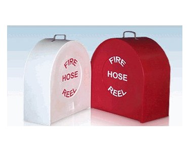 White Polyethylene Fire Hose Reel Cover FCFHRC36W