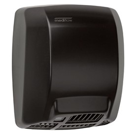 Hand Dryer | Mediflow hand dryer, low noise, great looks. Black steel.