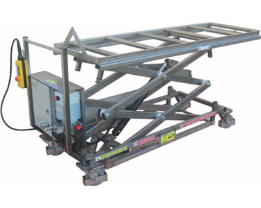 Mortuary Lifter for use with Bariatric Mortuary Cabinets