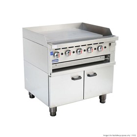 Gas Griddle and Gas Toaster with Cabinet