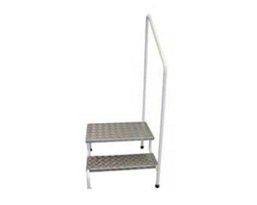 Two Step Stool with Handrail