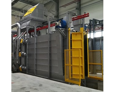 Superior - Shotblasting Machine | SUPERIOR EdgeBlast Tunnel Overhead Rail