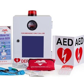 Lockable M2C AED Defibrillator Indoor Cabinet with Alarm and Strobe