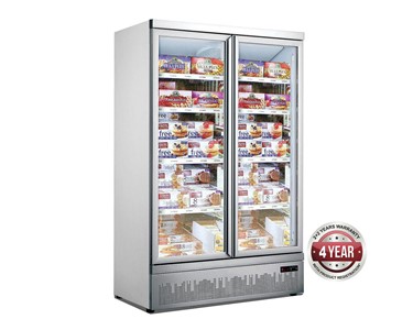 Thermaster - Double Glass Door Bottom Mount Supermarket Freezer 1000L 