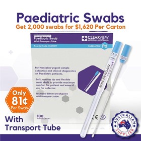 Paediatric Swabs with Transfer Tubes