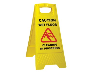 Sabco - Caution Wet Floor A-Frame Sign Yellow