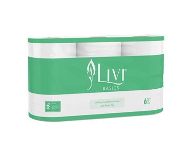 2ply 400 Sheet Multi-pack Toilet Tissue | Livi Basics