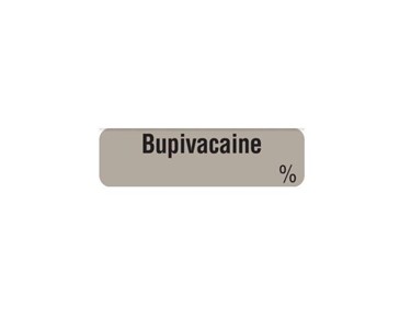 Medi-Print - Drug Indentificaton Label - Gren & Grey | Bupivacaine