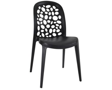 Grace Stacking Chairs in Black | Cafe Stacking Chairs Sydney