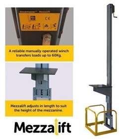 Mezzalift Manual Goods Lift for Mezzanines