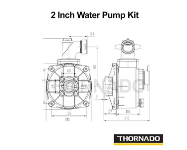 Thornado 2" High Flow Water Transfer Pump Kit