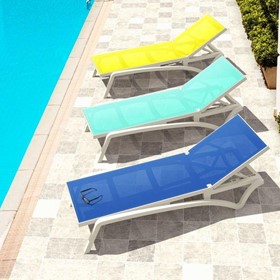 Pacific Sunlounger/Ocean Side Table 3 Pc Package - Anthracite