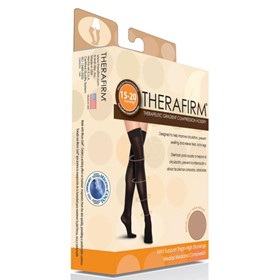Unisex Thigh-High Stockings Closed Toe Mild Support 15-20mmHg