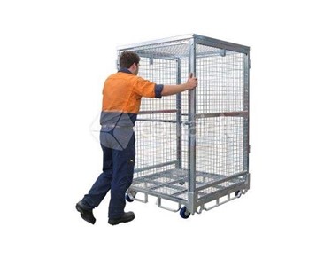 Contain It - Logistics & Storage Cage | Single Point Castor Lock | Stillage | 1870