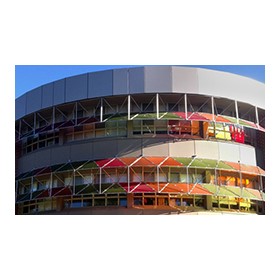 Colourful Sunshades for University Campus -PERSPEX Frost