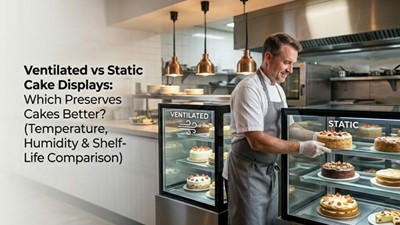 Ventilated vs Static Cake Display Fridges: Which Preserves Cakes Better? (Temperature, Humidity & Shelf-Life Comparison)