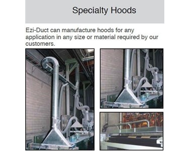 Telescopic Duct, Specialty Hoods, Silencers, Suction Bench for Ducting