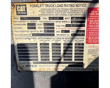 Cat - Used Cat 7.0T Diesel Forklift