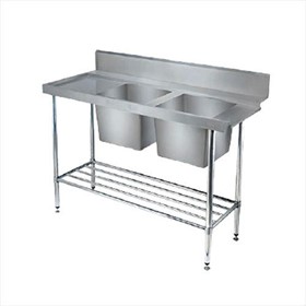  Double Bowl Sink Table | CXDSB18070B