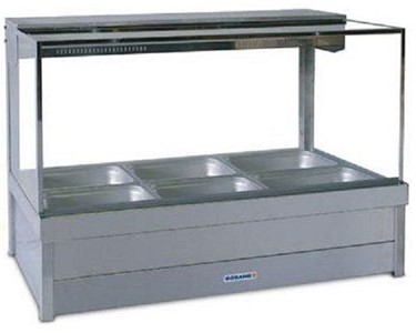 Roband - SQUARE GLASS HOT FOOD DISPLAY BARS / DOUBLE ROW - S23RD