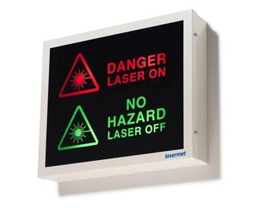 Lasermet - Low Profile Fluorescent Illuminated Warning Lights Signs