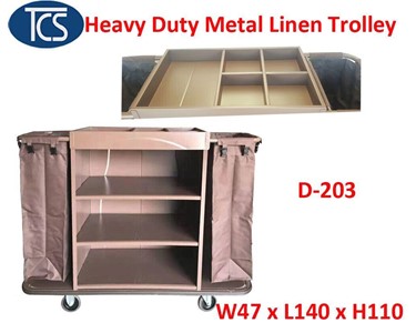 TCS - Metal Housekeeping Linen Trolley - D-203